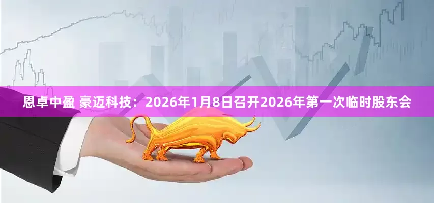 恩卓中盈 豪迈科技：2026年1月8日召开2026年第一次临时股东会